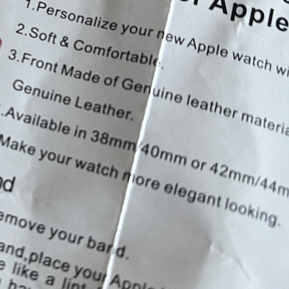 Posh Tech Black Leather Apple Watch Wrap Around Band - Picture 2 of 5